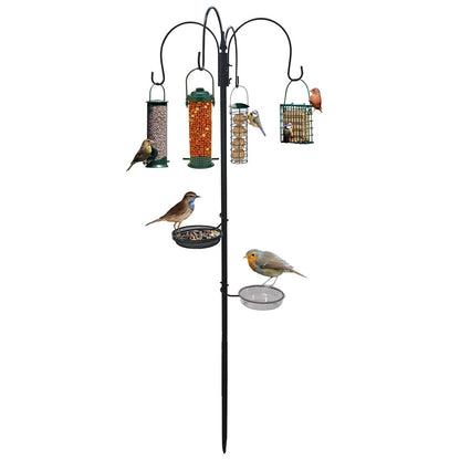 Bird Feeding Station With Water Bath