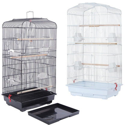 Bird Cage Large Metal - Black/White