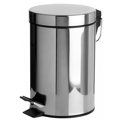 Pedal Toilet Bathroom Kitchen Bin - Silver