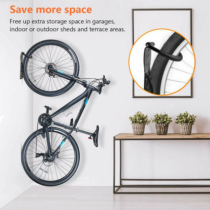 2pcs Wall Mounted Bicycle Hanger