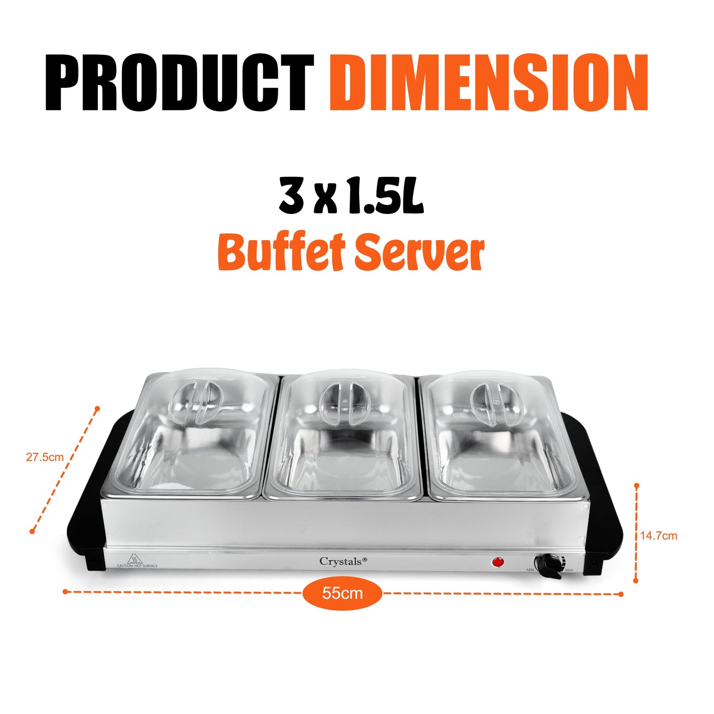 Buffet Warmer Food Server - 200W