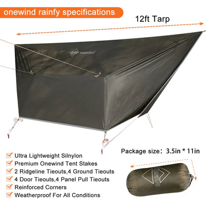 Onewind Billow Ultralight Hammock Tarp Shelter 12'