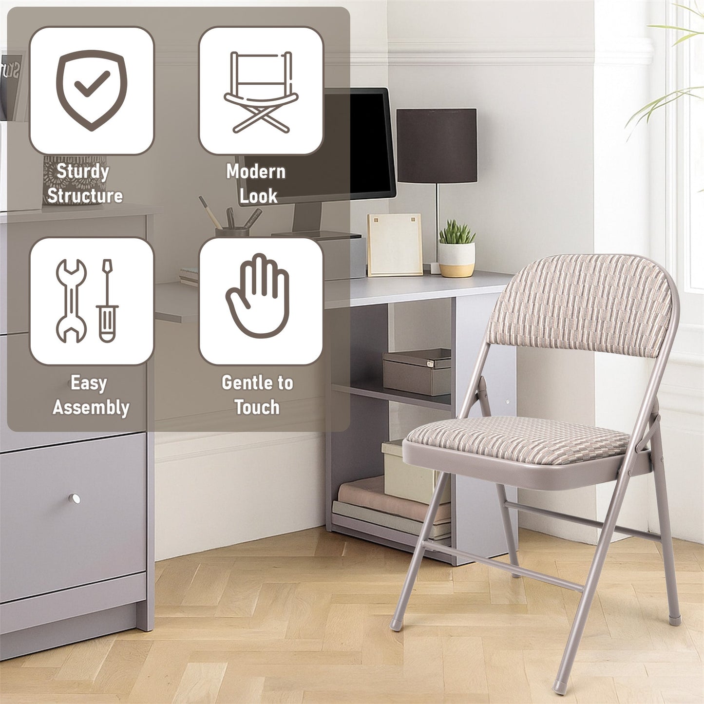 Folding Deluxe Office Back Rest Chair