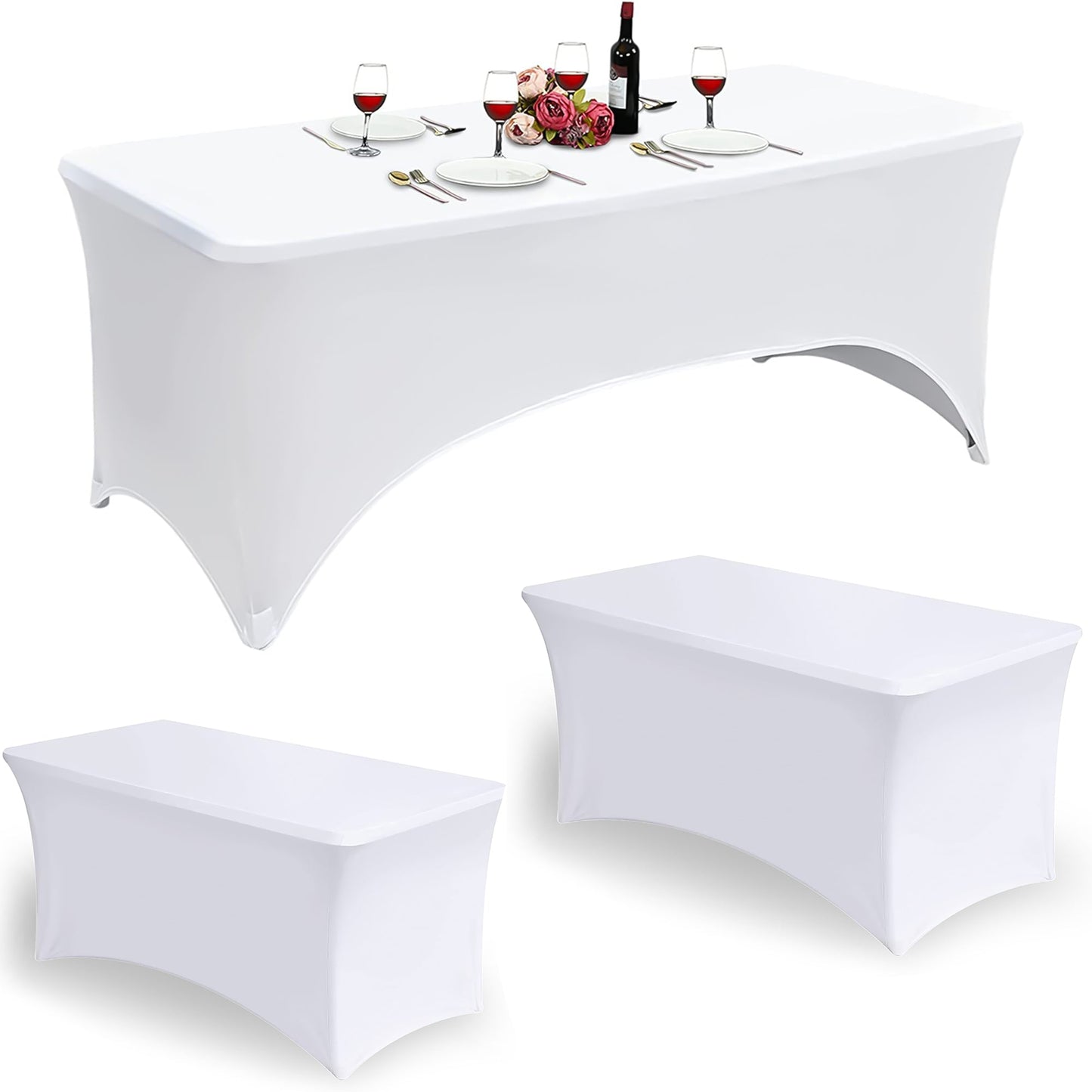 6ft Trestle Table Tablecloth Rectangular Cover