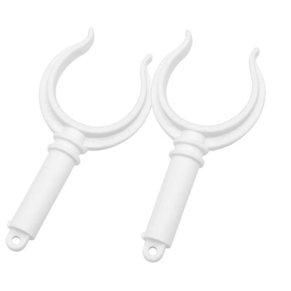 Pair White Polyamide Oarlocks Ø57mm — Durable Rowlocks | 4Boats