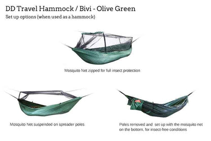 DD Travel Hammock / Bivi Coyote Brown