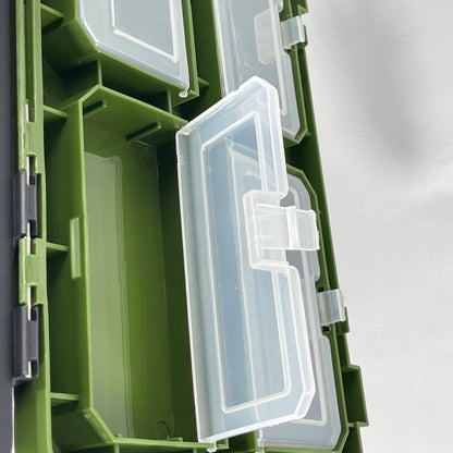 Fishing Tackle Box with Padded Seat & Straps