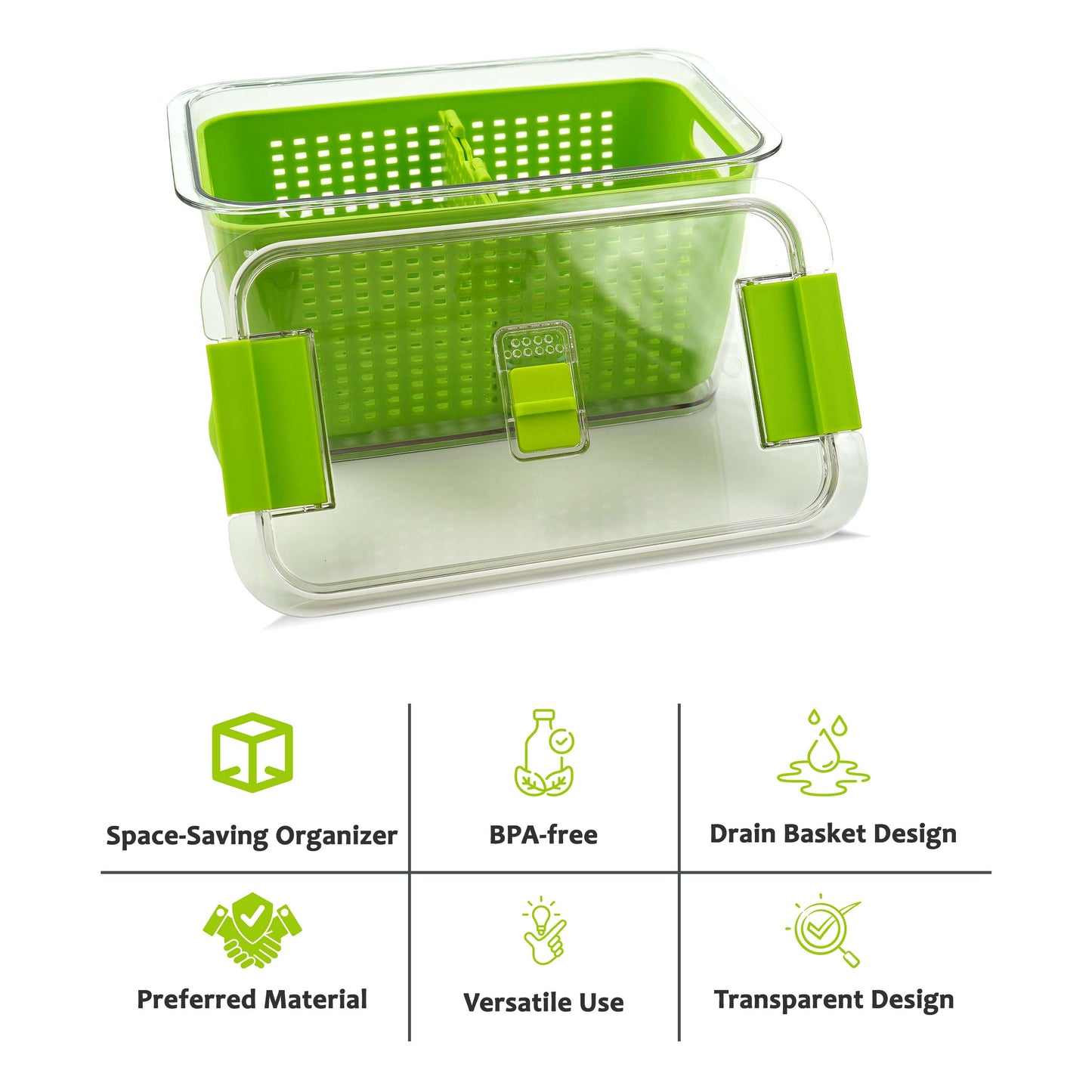 Fruit Vegetable Fridge Organiser Storage Box