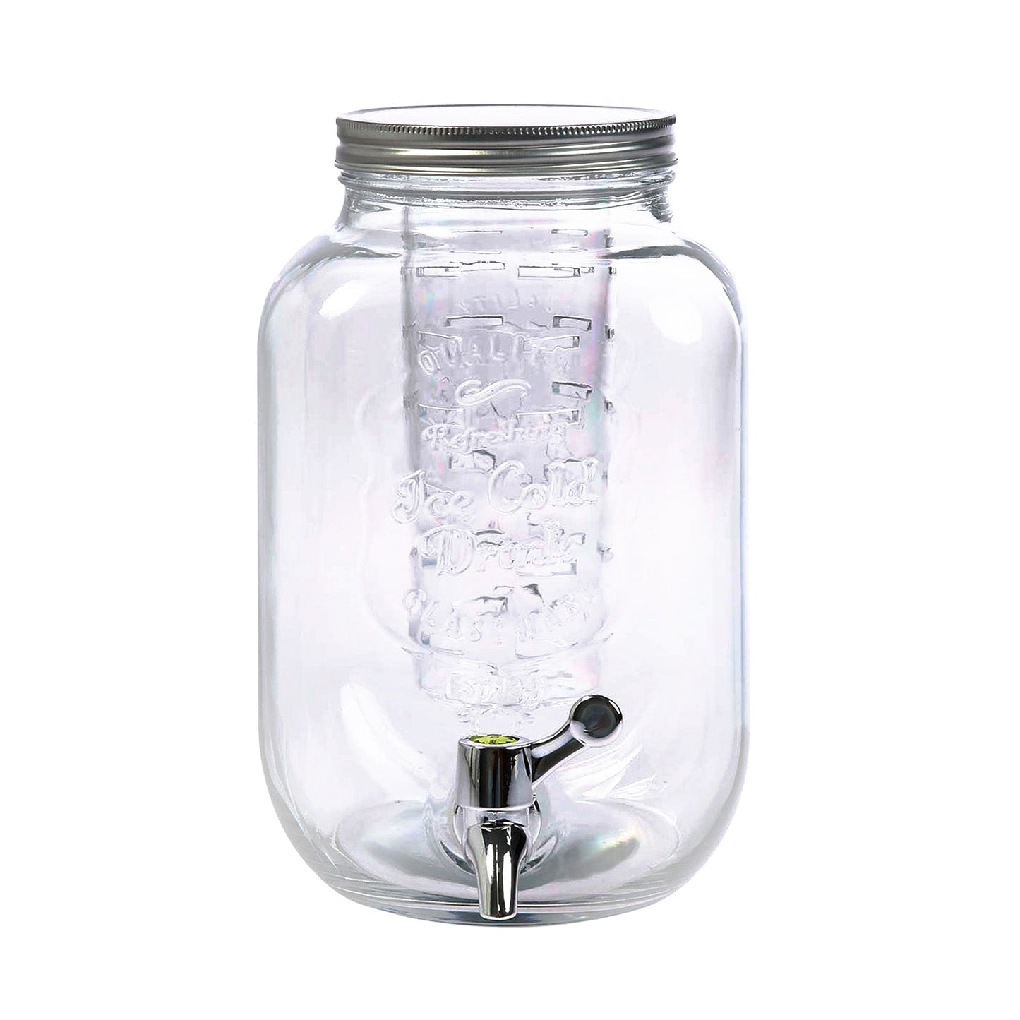 4L Glass Vintage Beverage Drinks Dispenser