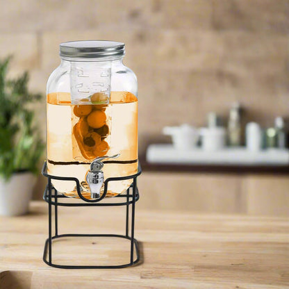 4L Glass Vintage Beverage Drinks Dispenser