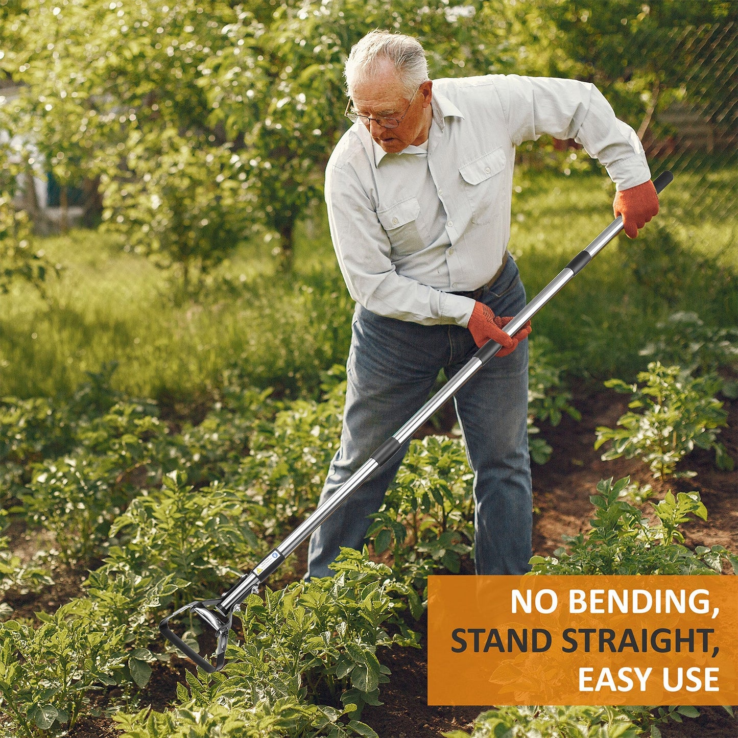 Long Handled Flexible Oscillating Hoe