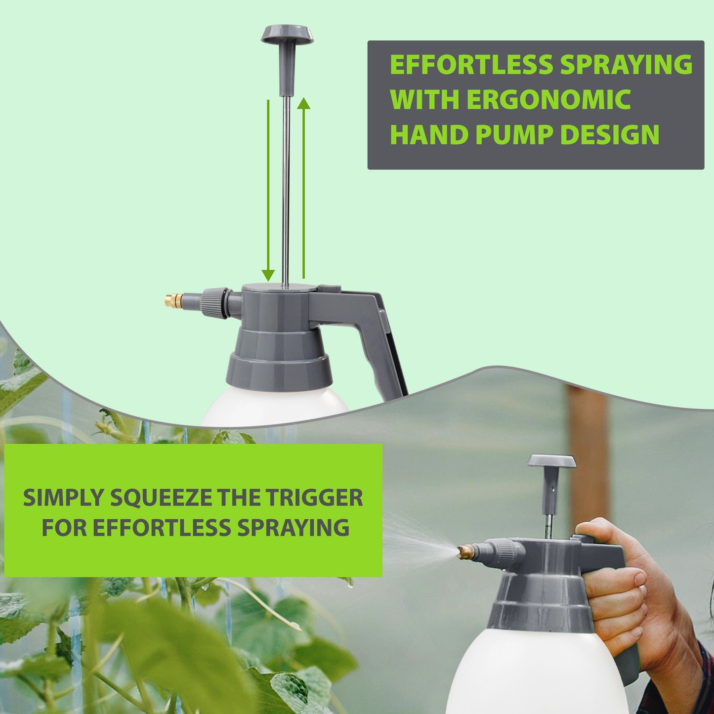2 or 3 L Garden Hand Pump Pressure Sprayer