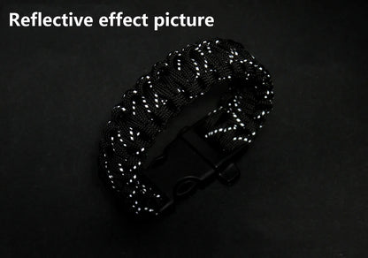 Reflective Paracord Rope Military 7 Strand 4mm 550 Tactical Parachute Cord Camping Tent Lanyard DIY Bracelet Weaving Rope