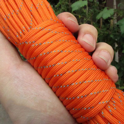 Reflective Paracord Rope Military 7 Strand 4mm 550 Tactical Parachute Cord Camping Tent Lanyard DIY Bracelet Weaving Rope