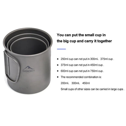 NNEOBA Titanium Camping Mug