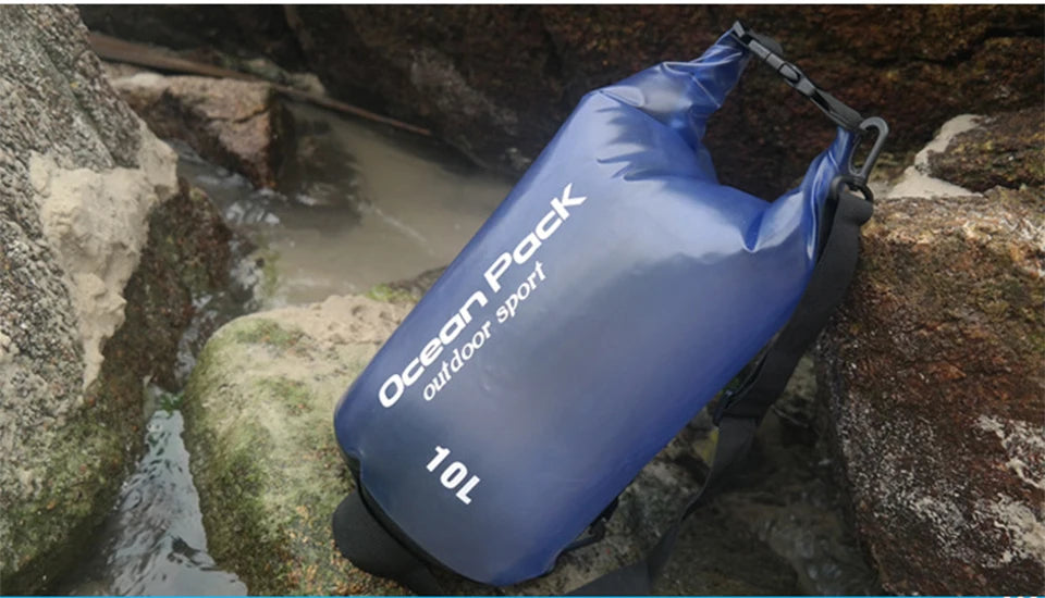 Waterproof Swimming Bag Dry Sack 5L/10L/15L/20L Waterproof Floating Dry Gear Bags For Boating Fishing Rafting Swimming