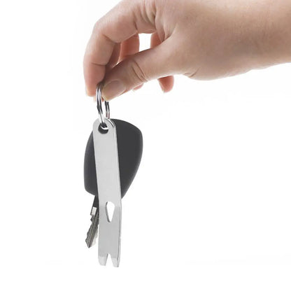 Gear Mini Crank Crowbar Pocket Pry Bar Keychain Multi Tool Survival Scraper EDC Multi Function Tools Stainless Steel Camping Kit