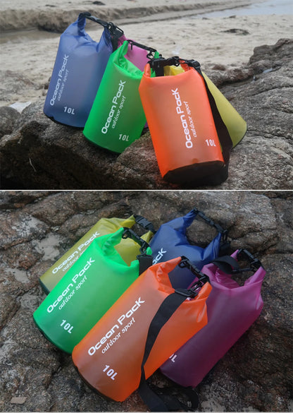 Waterproof Swimming Bag Dry Sack 5L/10L/15L/20L Waterproof Floating Dry Gear Bags For Boating Fishing Rafting Swimming