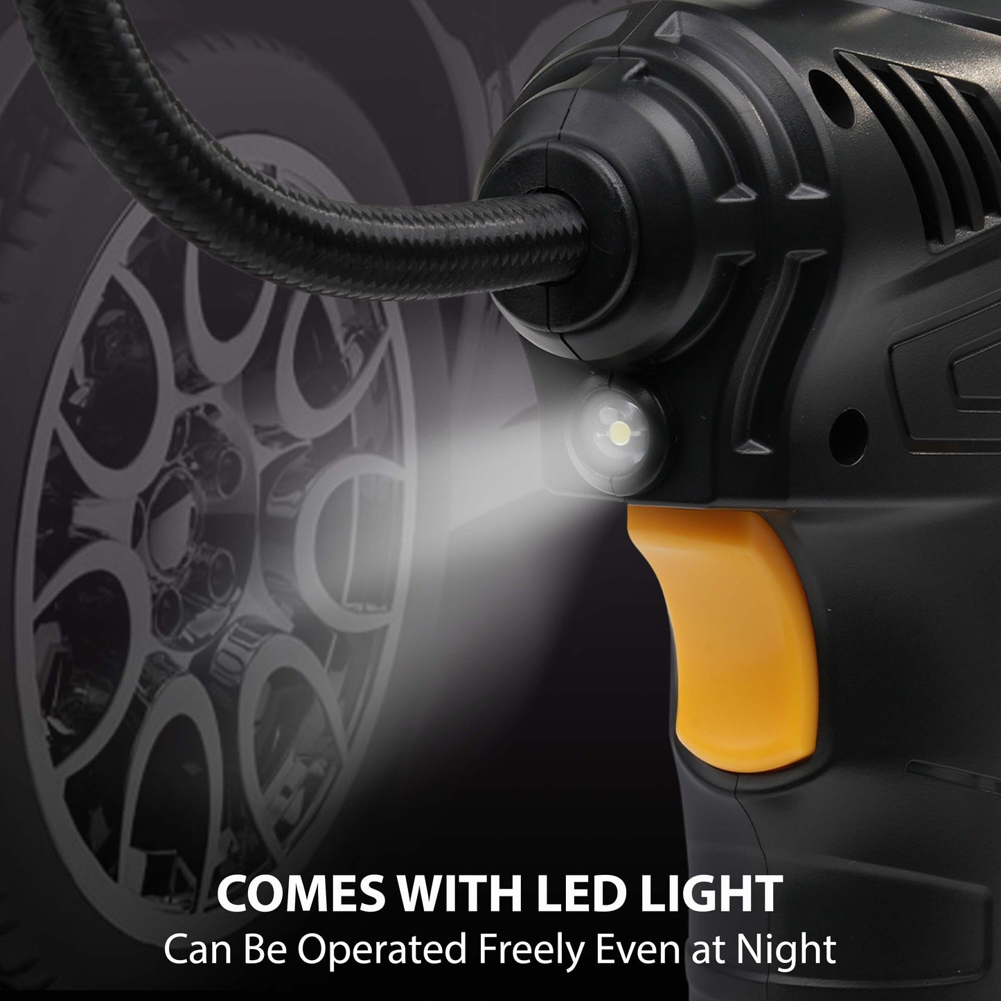 Cordless Electric Car Tyre Inflator Air Compressor Pump