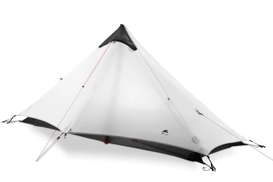 1-Person Rodless Camping Tent 3-Season Gray-0