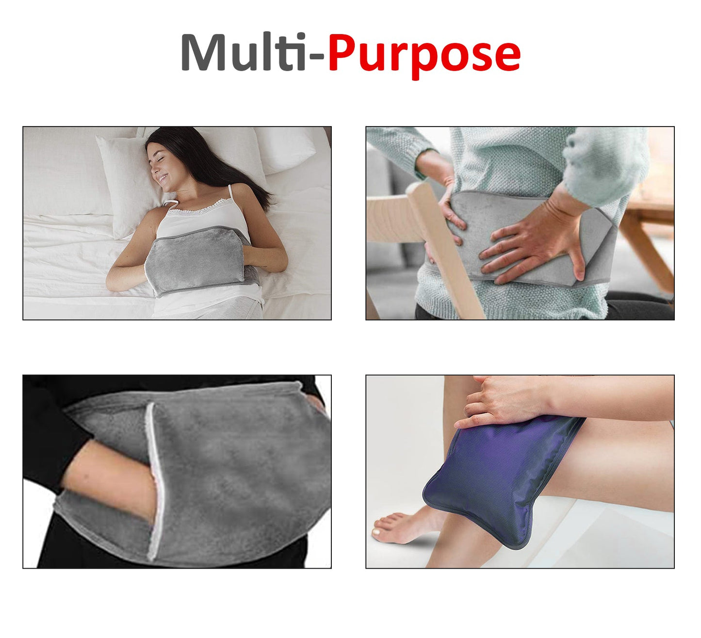 Rechargable Electric Hot Water Bottle with Belt