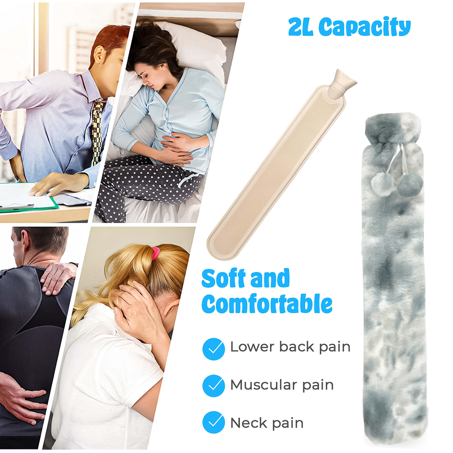 Extra Long Full Body Hot Water Bottle