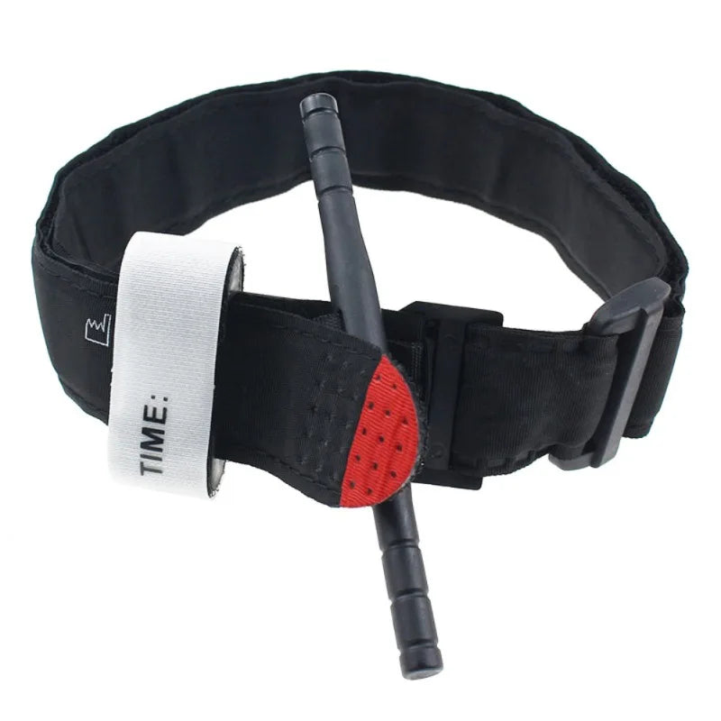 First Aid Kit Tourniquet Survival Tactical Combat Application Red Tip Medical Emergency Belt For Outdoor Exploration