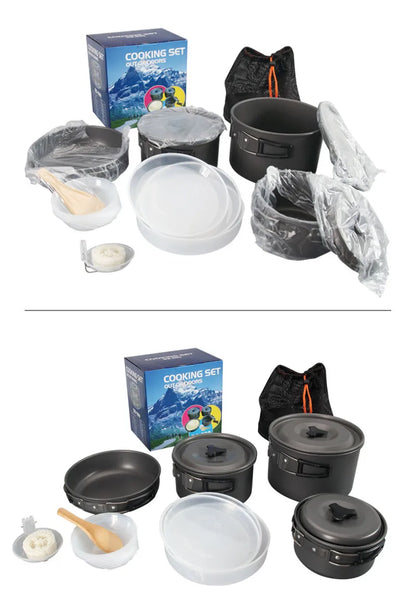 Outdoor Camping Cooking Set Nonstick Pot DS500 DS508 Cookware 3-5 Person