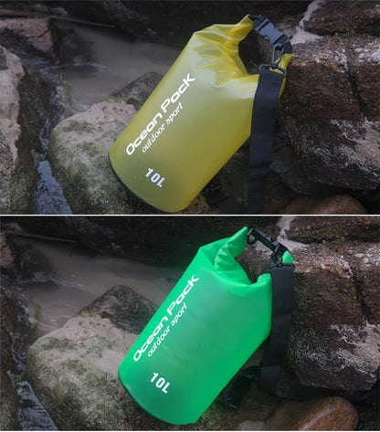 Waterproof Swimming Bag Dry Sack 5L/10L/15L/20L Waterproof Floating Dry Gear Bags For Boating Fishing Rafting Swimming