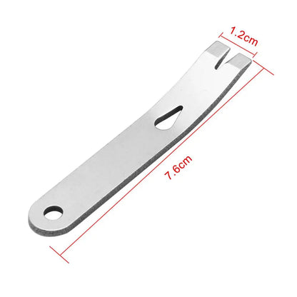Gear Mini Crank Crowbar Pocket Pry Bar Keychain Multi Tool Survival Scraper EDC Multi Function Tools Stainless Steel Camping Kit