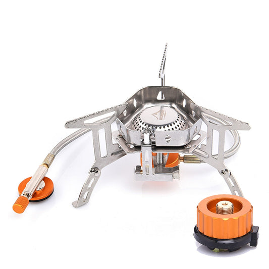 Camping Wind Proof Gas Burner Outdoor Strong Fire Stove Heater Tourism Equipment Supplies Tourist Kitchen Survival Trips-0