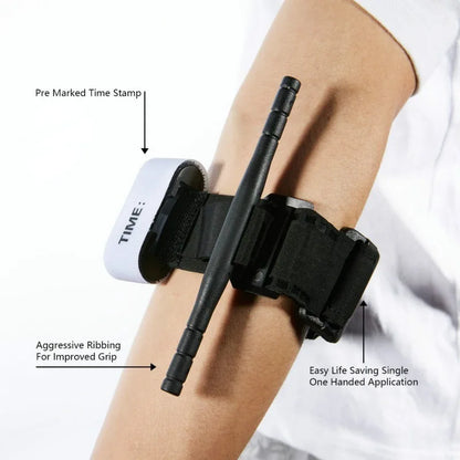 First Aid Kit Tourniquet Survival Tactical Combat Application Red Tip Medical Emergency Belt For Outdoor Exploration