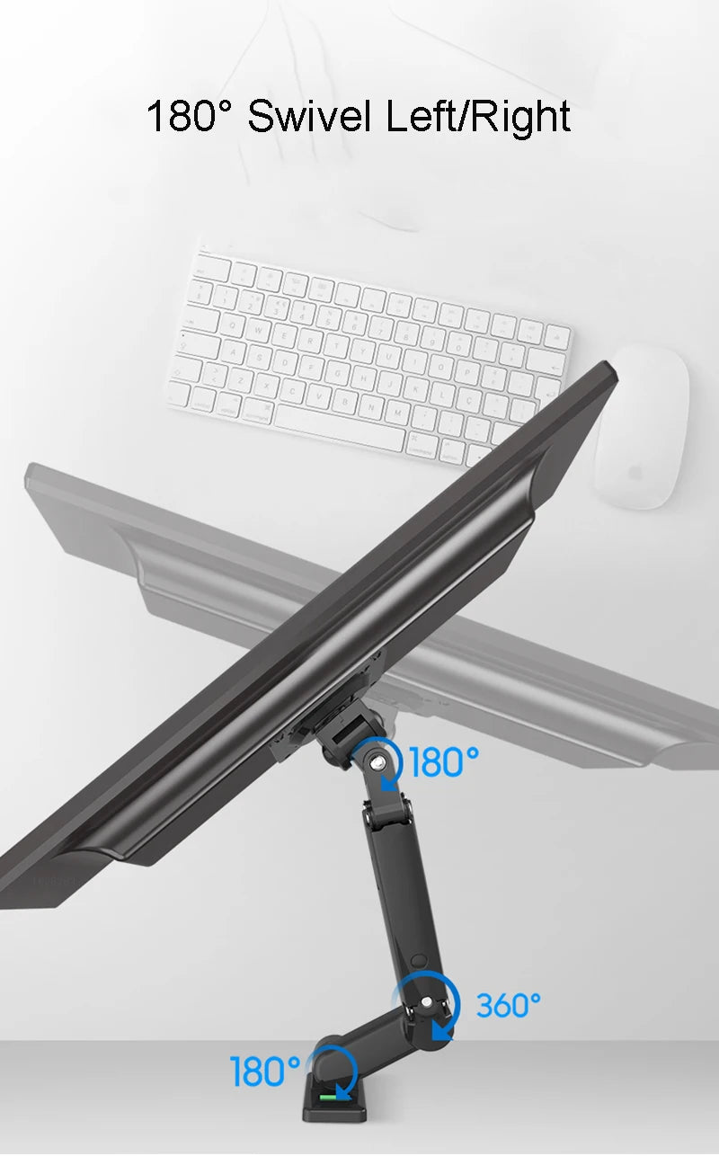 North Bayou NB F150 Gas Spring 17-35 inch LED TV Wall Mount Monitor Holder Ergonomic Mount Arm Max. VESA 100*100mm Load 3-12kgs