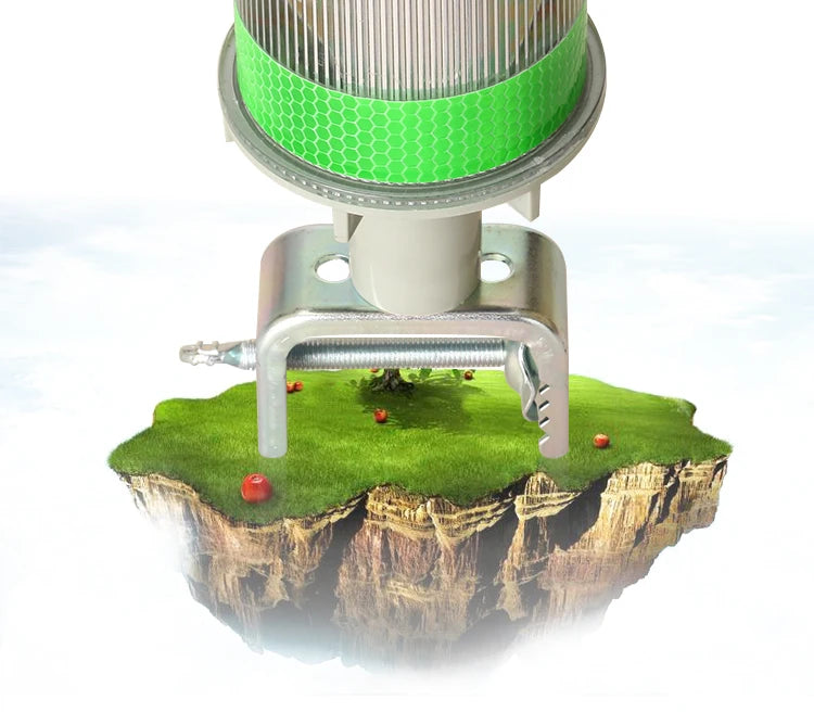 Solar Powered Marine LED Beacon Light Light Controlled Navigation Signal Sailing Warning Light With Portable Detachable bracket