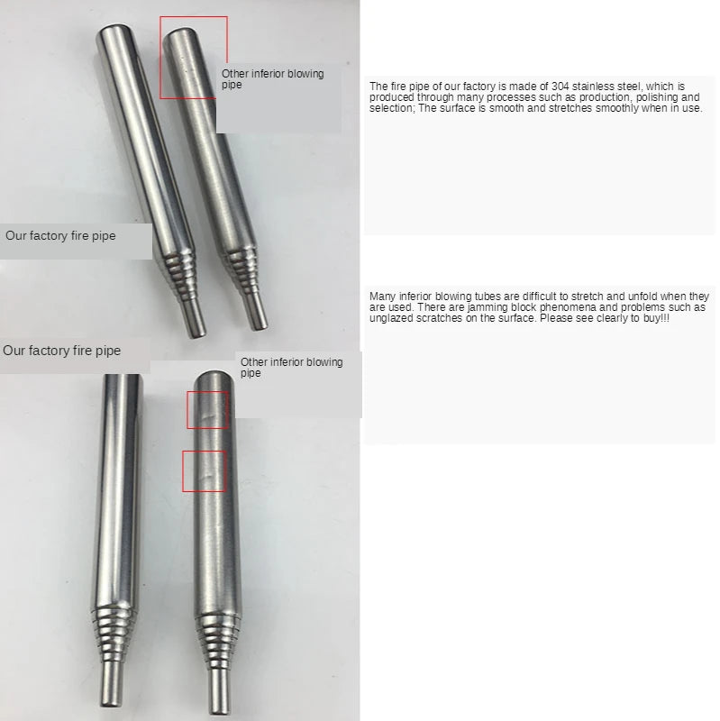 Bushcraft Pocket Bellows Blasting Campfire Blow Fire Tube Outdoor Tool Edc Camping Hiking Equipment Survival Kit Prepper Gear