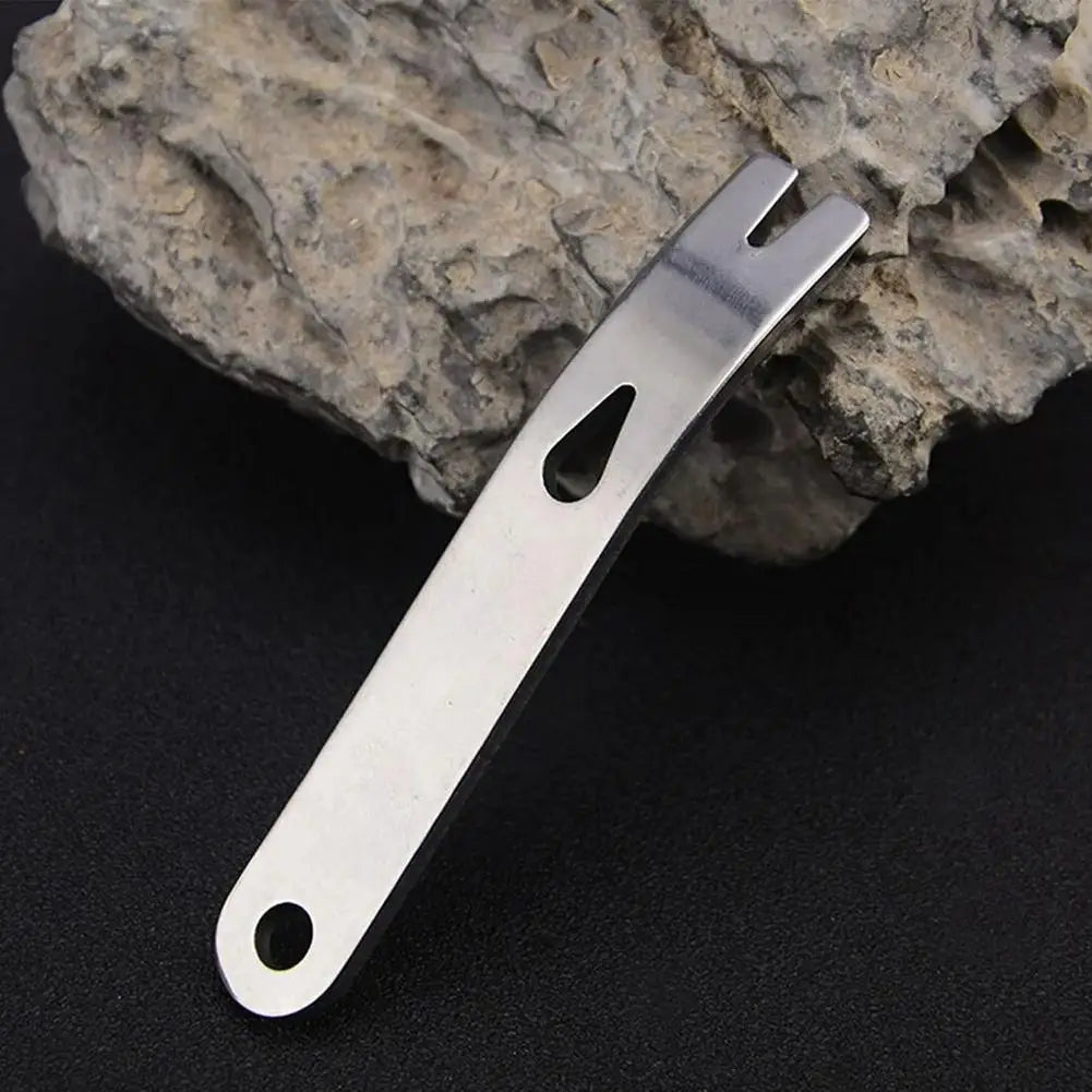 Gear Mini Crank Crowbar Pocket Pry Bar Keychain Multi Tool Survival Scraper EDC Multi Function Tools Stainless Steel Camping Kit