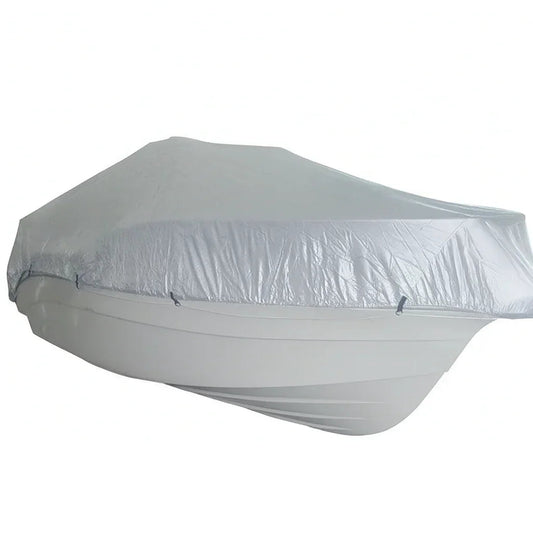 Heavy-Duty Boat Cover 427–488cm x 229cm – Silver 300D | 4Boats