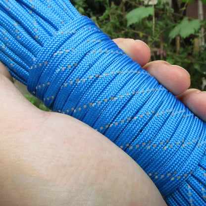 Reflective Paracord Rope Military 7 Strand 4mm 550 Tactical Parachute Cord Camping Tent Lanyard DIY Bracelet Weaving Rope