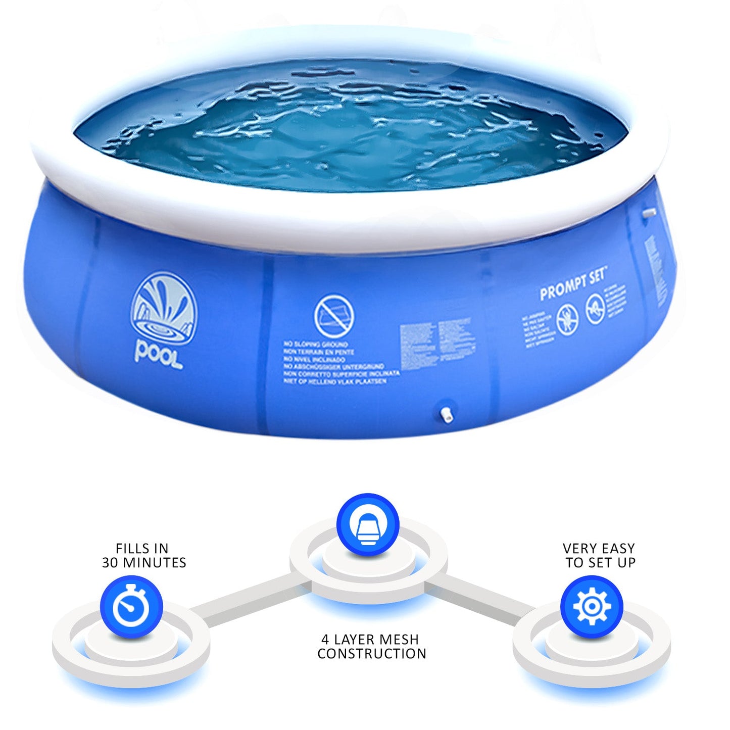 Jilong Inflatable Round Paddling Pool