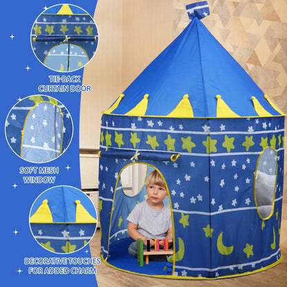 Kids Wizard & Princess Castle Tent