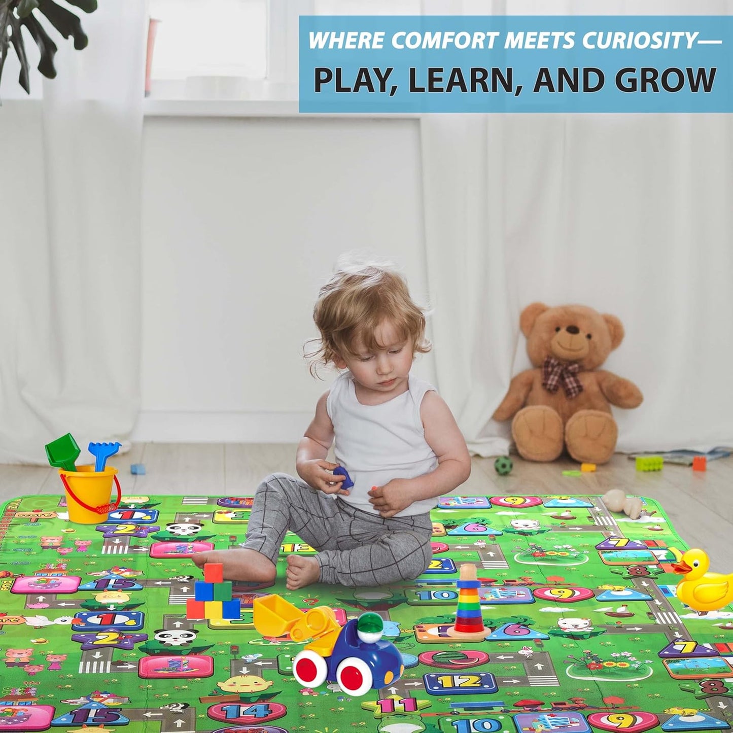 Kids Soft Foam Educational Game Play Mat