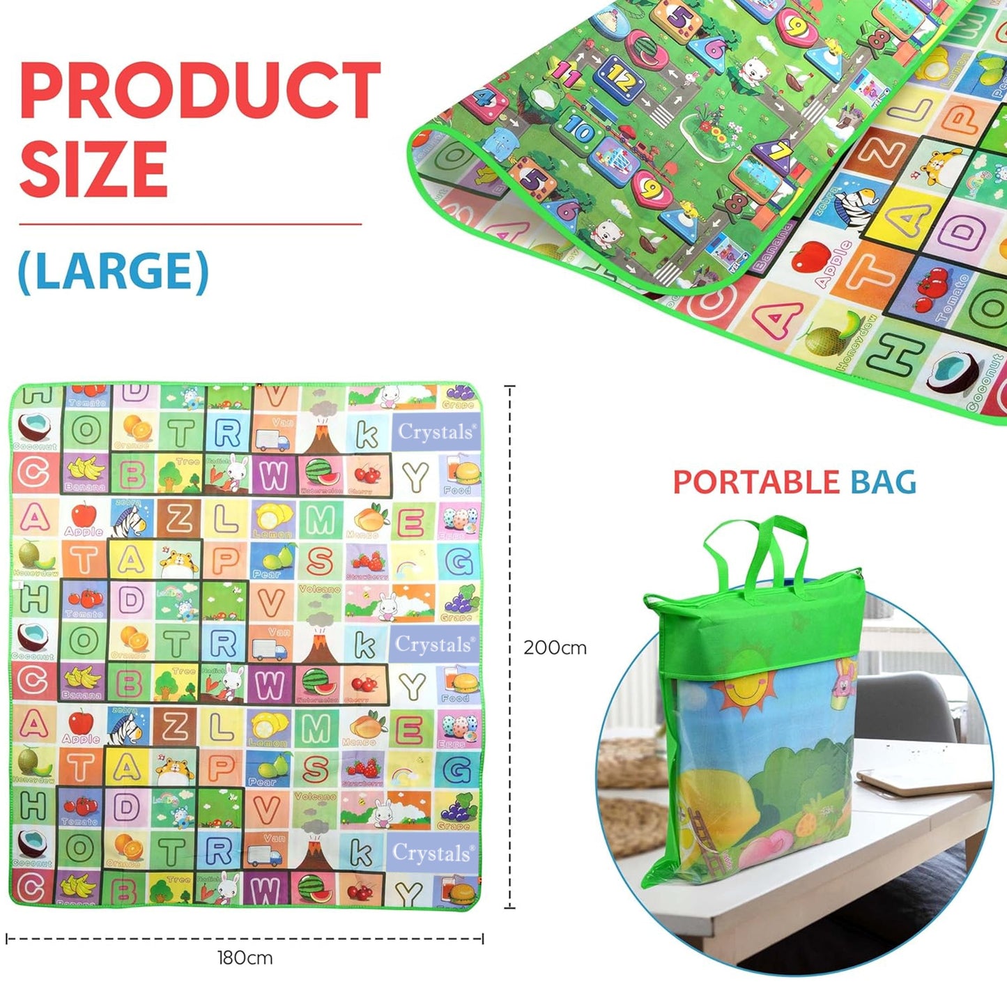 Kids Soft Foam Educational Game Play Mat