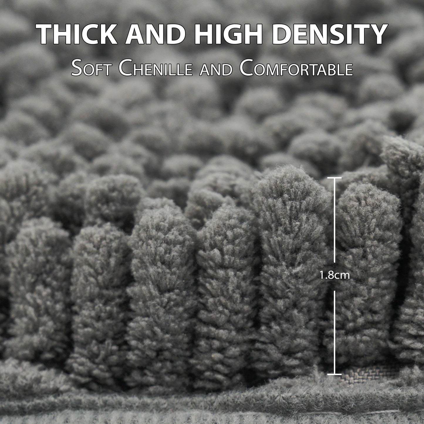 Non Slip Bath Mat Water Absorbent Machine Washable