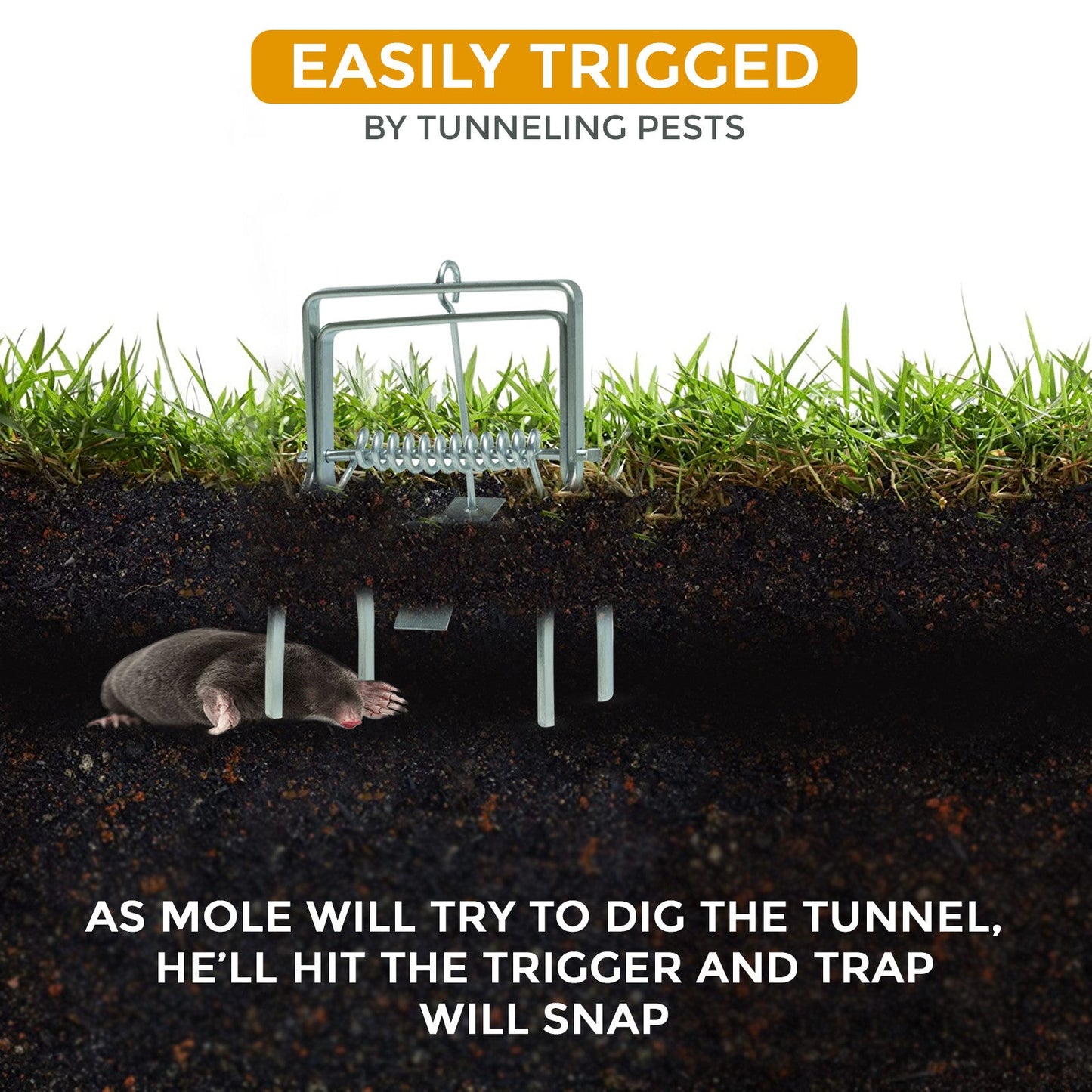 Heavy Duty Mole Claw Scissor Talpex Traps