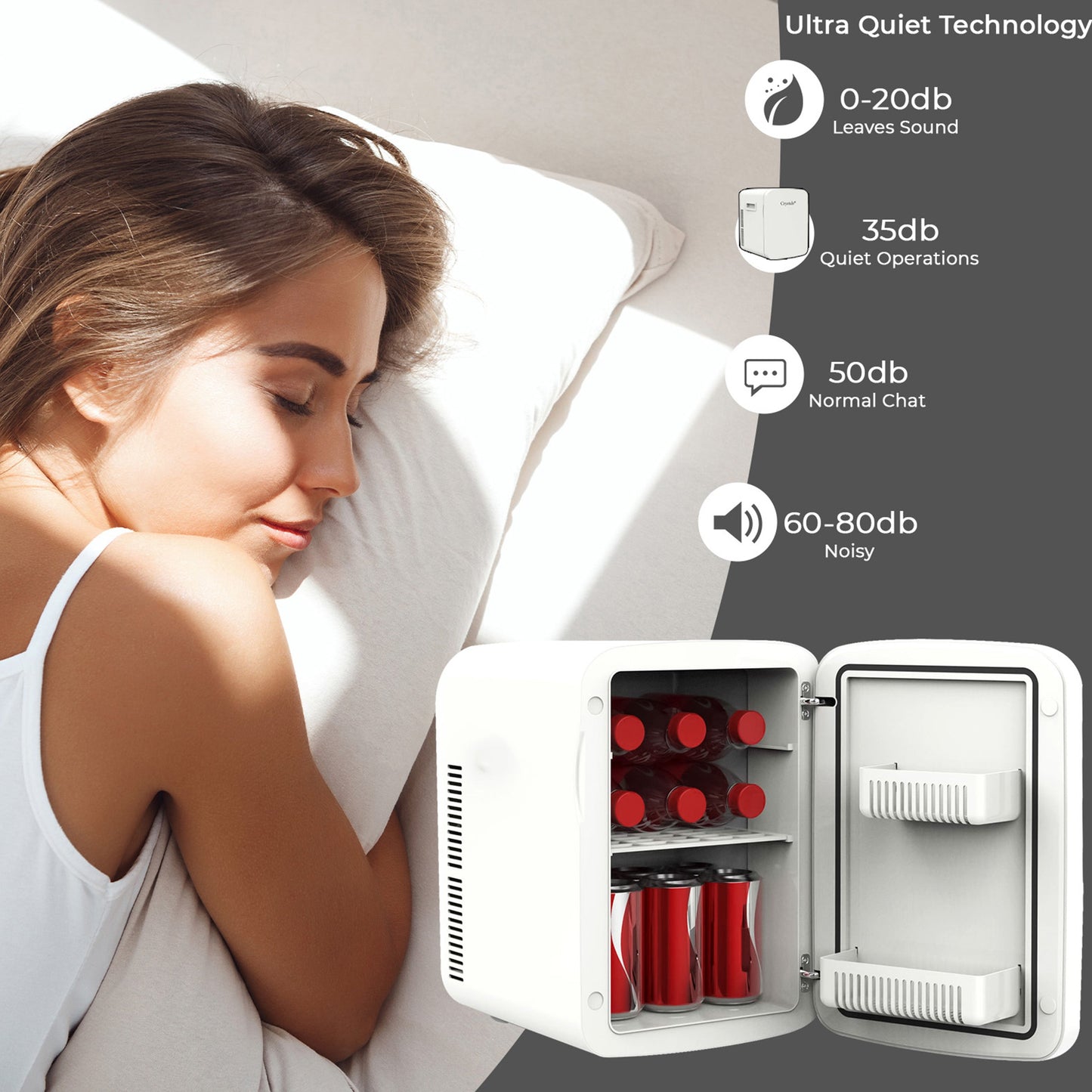 15L Compact Refrigerator Mini Electric Fridge