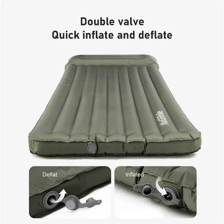 Naturehike Thick TPU Inflatable Sleeping Mat With Pillow (Wide)