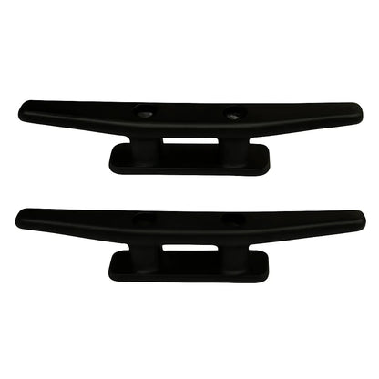 Nylon Plastic 180mm Black Cleat - Pair | 4Boats
