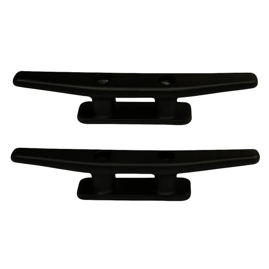 Nylon Plastic 180mm Black Cleat - Pair | 4Boats