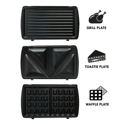 3 in 1 Waffle Maker & Sandwich Toaster