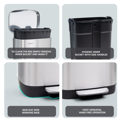 30L Pedal Bin with Soft Close Lid